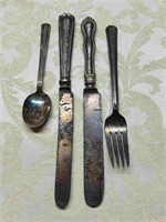Vtg Southern Pacific Railway Spoon, Fork & Knives