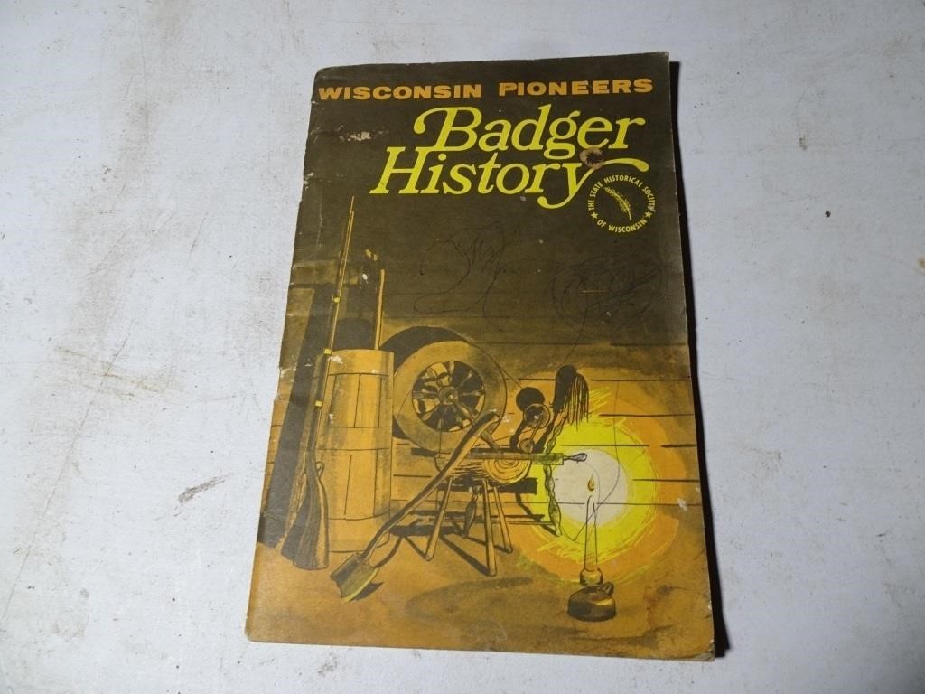 Vintage Wisconsin Pioneers Badger History Book