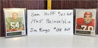 Sam Huff #187 HOF 1965 Phila. Jim Ringo #138 HOF
