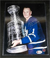 AUTOGRAPHED JOHNNY BOWER PHOTO