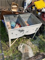 Galvanized dry sink