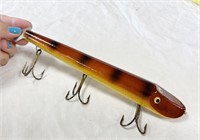 Huge Vintage Wooden Fishing Lure