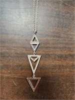 Avon Geometric Dimensions Long Necklace