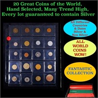 20 Great Coins of the World, hand selected, many t