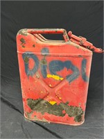 Vtg Gas Can About 5 Gal