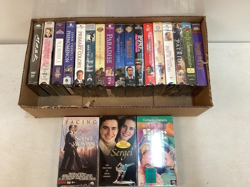 (20) VHS Tapes sealed
