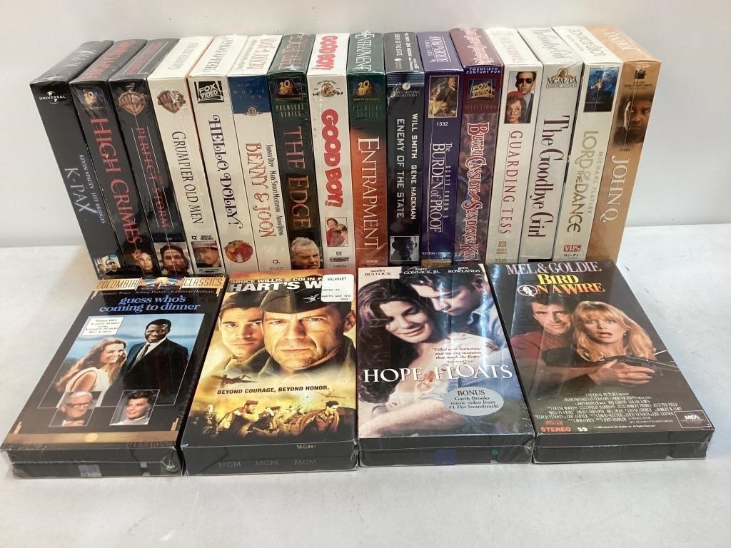 (20) VHS Sealed Tapes