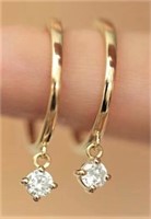 Natural Diamond 18Kt Gold Earrings