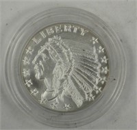 1/2 TROY OUNCE SILVER INDIAN HEAD