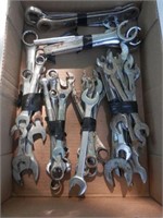 Tray of wrenches