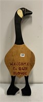 Wooden Canada Goose Welcome Sign(NO SHIPPING)