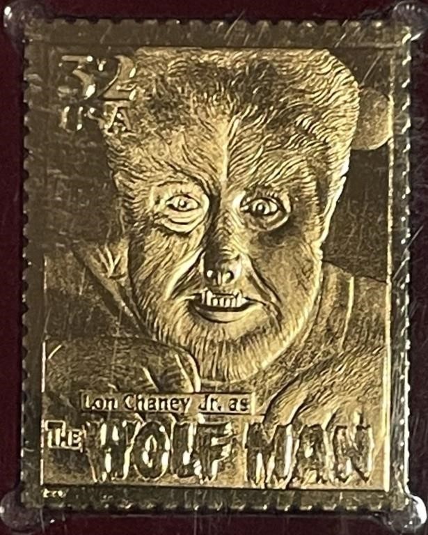 The Wolf Man - 22K Gold Plate Replica