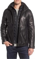 Andrew Marc Hartz Lambskin Leather Jacket Small