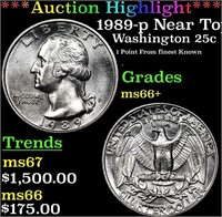 ***Auction Highlight*** 1989-p Washington Quarter