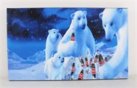 Official Coca-Cola Polar Bear Canvas Art Print