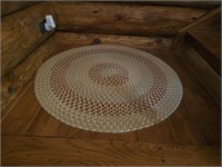 36-in diameter woven rug