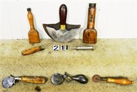 8 – Assorted leatherworking tools, G-VG: