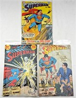 (3) SUPERMAN  DC COMCS 15c/20c ISSUES
