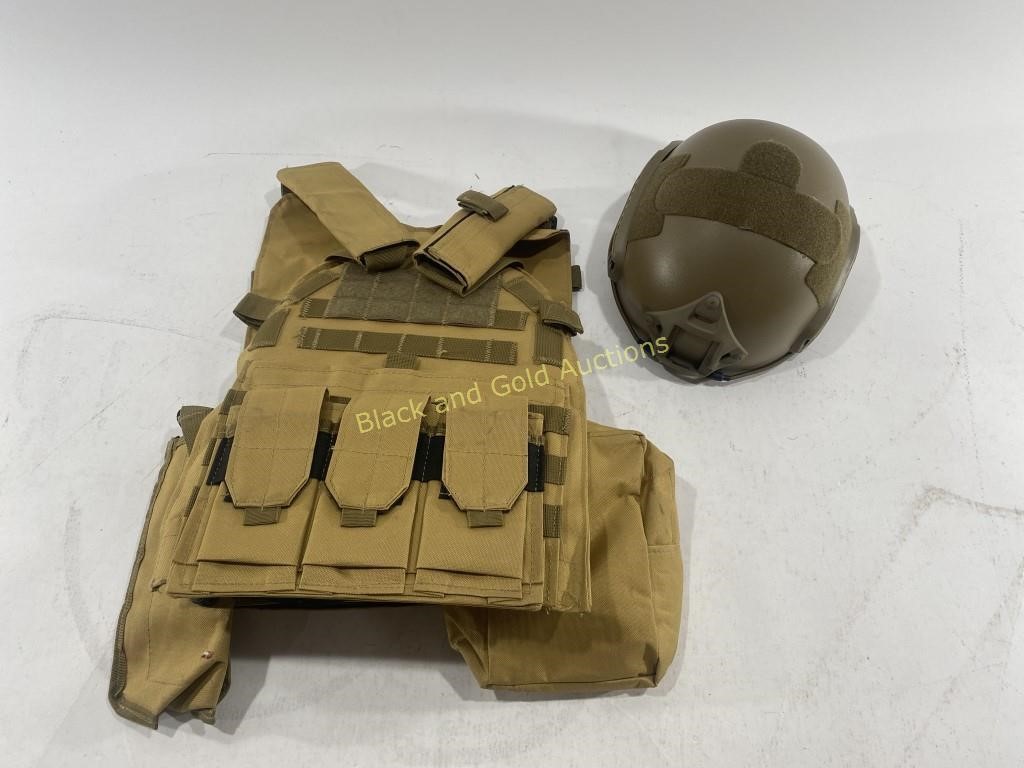 Airsoft Tactical Military Vest & Helmet