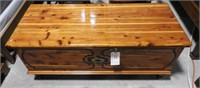 Lane Furniture Co. cedar black chest in bright