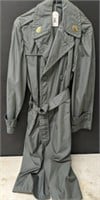 TRENCH COAT 36R MILITARY PINS