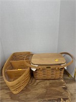 Longaberger Boat basket and home office
