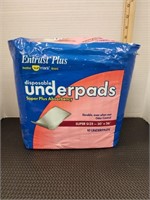 10 Disposable underpads 30in by 36in. NEW