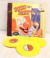 BOZO RECORD STORY BOOK & KIDS RECORD