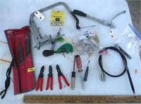 Matco files, hose pliers, pipe cutter, tools