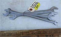 3 Craftsman double end wrenches