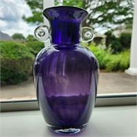 7" Purple Glass Vase