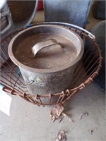 Egg Basket & steel bucket w/lid