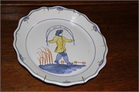 Reed & Barton hand-painted plate