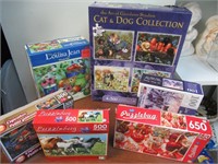 Puzzle Lot of Wolf, Cats and Dogs