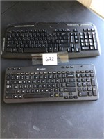 Two logitech wireless keyboards
