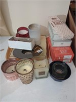 Great lot of candles and holders with 2 approx 10