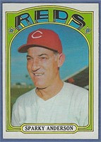 Sharp 1972 Topps #358 Sparky Anderson Cincy Reds