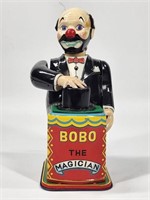 TN TRADEMARK TIN WIND UP BOBO THE MAGICIAN