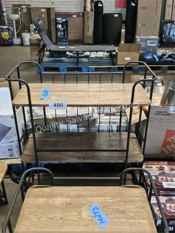 rolling 3-tier cart