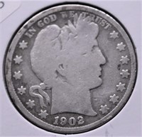 1902 S BARBER HALF DOLLAR G