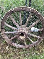 Antique Wooden  Wagon wheel