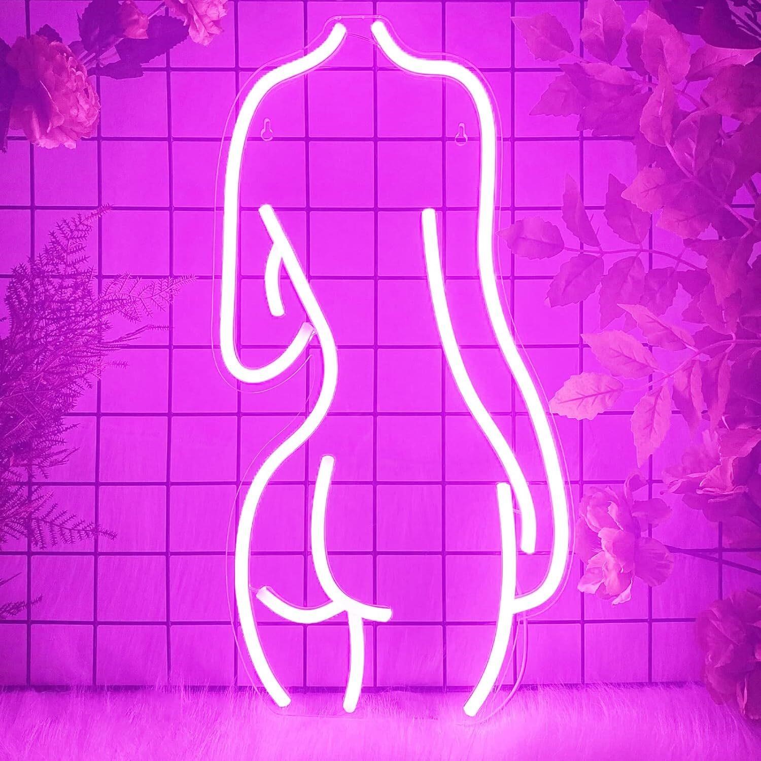 Lady Neon Lights for Wall Decor  USB Powered