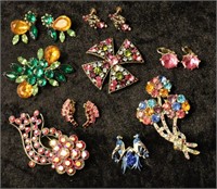 Vntg Brooch & Earring Collection