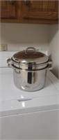 Stainless steel double steamer cook pot
