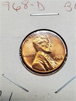 BU 1968-D Lincoln Penny