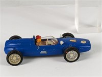 Vtg 6in Zee Cooper No 7112 Blue Race Toy Car