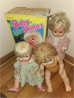 Vintage Baby Skates Doll w/ Box & 2 Others