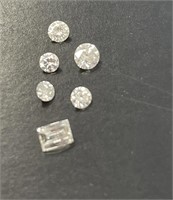 Lot of Six Loose Diamonds