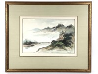 Alma Yin Watercolor Landscape Framed