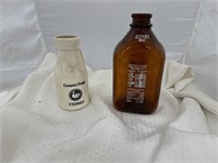 Meadow Gold 1/2 Gal Jar & Country Fresh Bottle